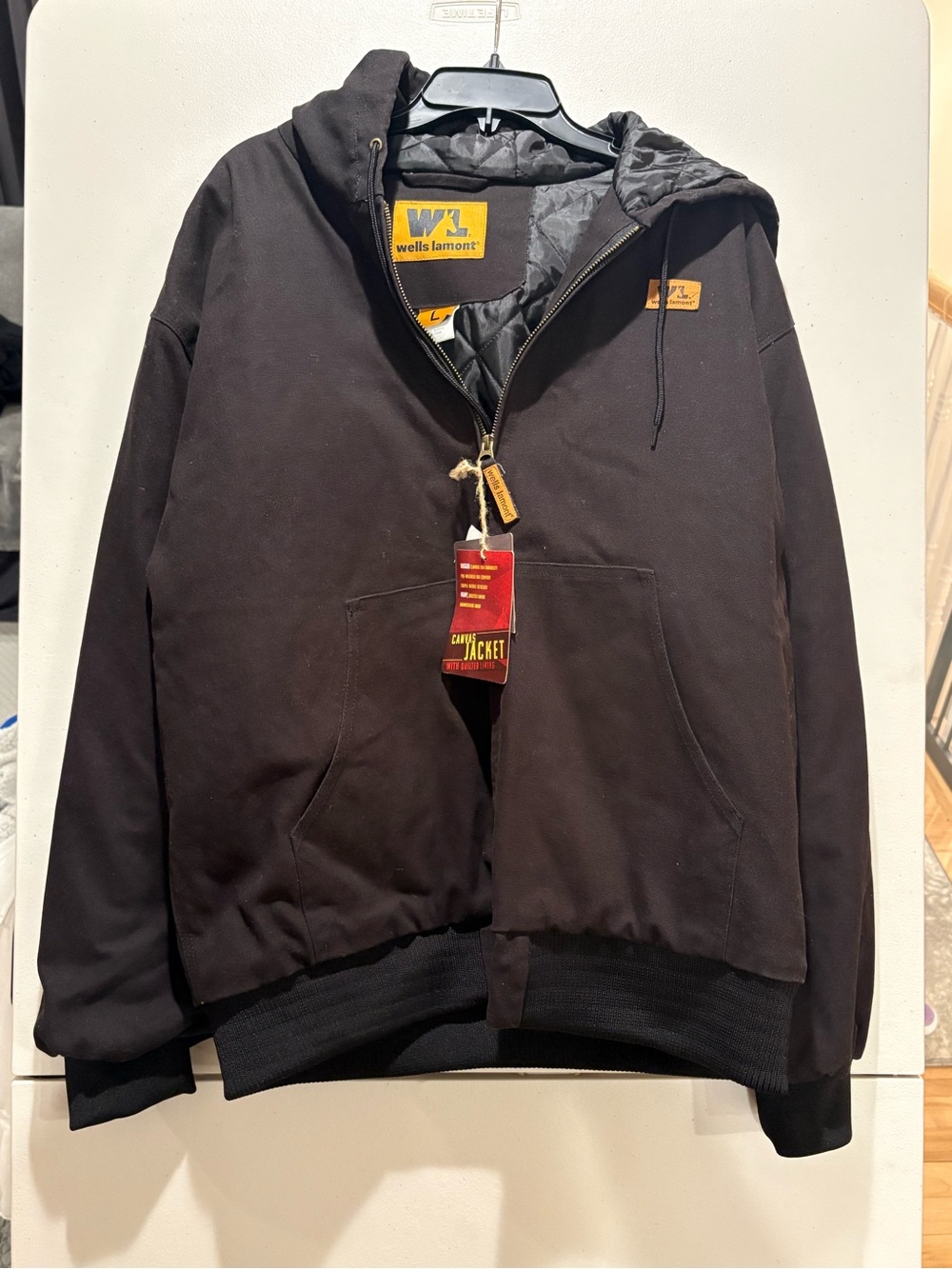 Wells Lamont Jacket Men's Black Jacket Size Large NWT